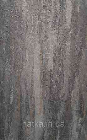 Шпалери вінілові на флізеліні Grandeco Textured vibes 0.53x10 лофт під камінь чорні Київ