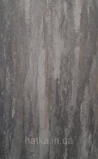 Шпалери вінілові на флізеліні Grandeco Textured vibes 0.53x10 лофт під камінь чорні Київ - фото 1