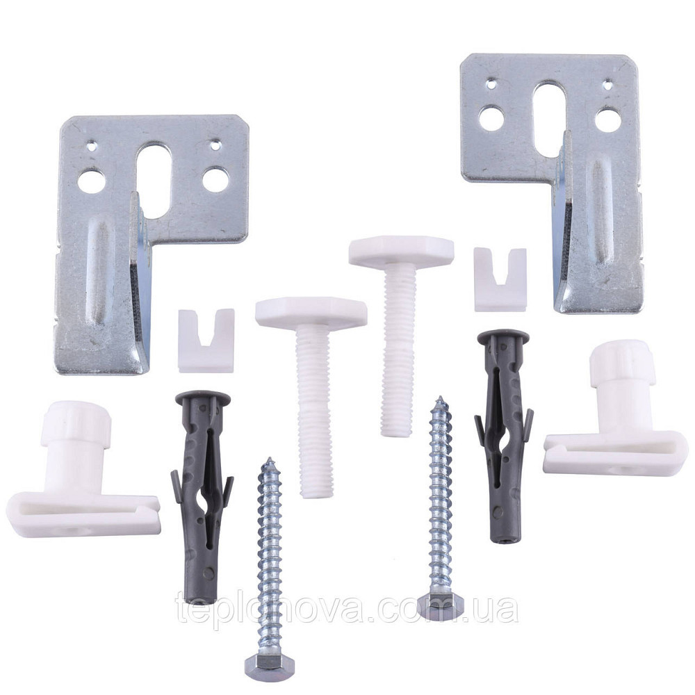 Універсальний комплект L-кронштейнів підвісного кріплення панельного радіатора NS-1017 CRISTAL (2 шт.) Чернівці - фото 1