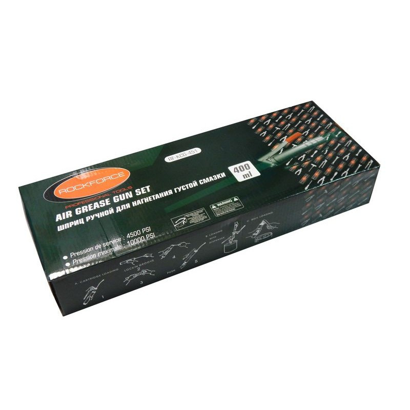 Шприц ручний для нагнітання густого мастила 400 мл ROCKFORCE RF-KCG-451 Одеса - фото 2