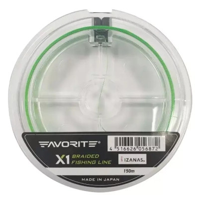 Шнур Favorite X1 PE 4x 150m 2.5/0.260mm 35lb/16.4kg Light Green (1693.11.34) Винница - изображение 2