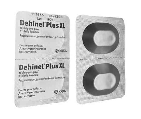 Dehinel Plus XL (Дехінел Плюс XL) від гельмінтів для великих собак (1 таблетка), KRKA (термін до 04.2027р) Вінниця
