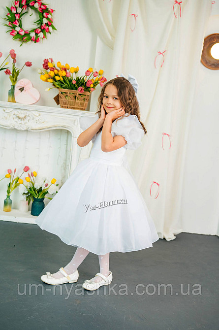 Святкова пишна біла сукня для дівчинки Кривий Ріг - фото 10
