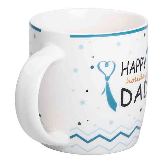 Кружка порцелянова з написами 450 (мл) Happy holidays dad RX-N240278HD Київ