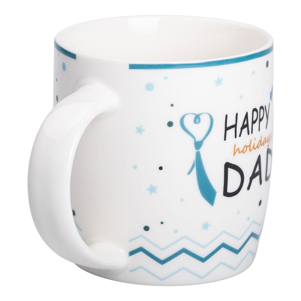 Кружка фарфоровая с надписями 450 (мл) Happy holidays dad RX-N240278HD Киев - изображение 2