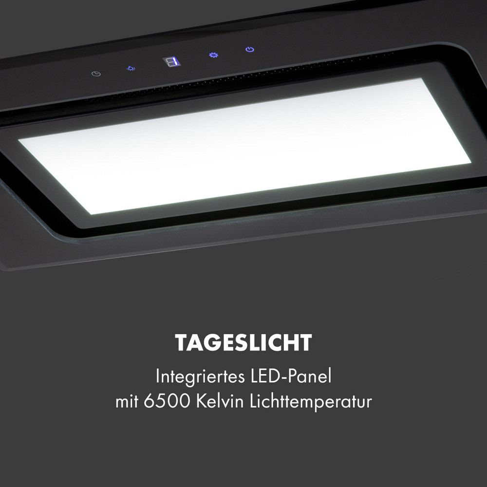 Вентиляторный модуль Hektor Brilliant Edition 52 см, 506 м³/ч, сенсорное стекло, черный (Германия, читать Ровно - изображение 5