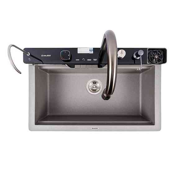 VALESO Гранітна мийка VALESO EVANORA 7546 матова Сірий мусон Киев