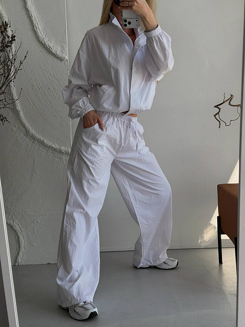 Женский стильный повседневный костюм из плащевки Одесса - изображение 4