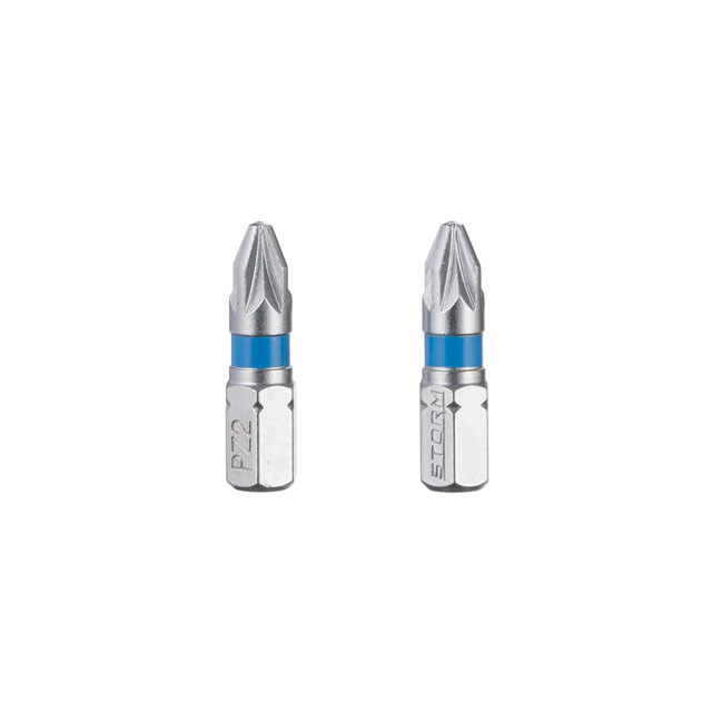 Комплект викруткових насадок, PZ2, 1/4"×25 мм, S2, 2 од., STORM Львів - фото 3