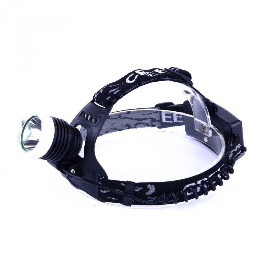 Налобный тактический аккумуляторный фонарь T6 800 люмен WT-242 дальностью 250-300м с зарядкой Каменец-Подольский - изображение 5