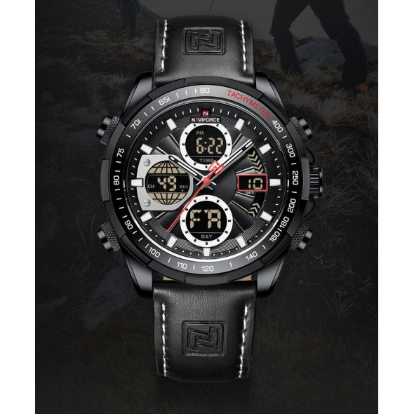Чоловічий наручний годинник Naviforce Fly (Black) Вінниця - фото 10