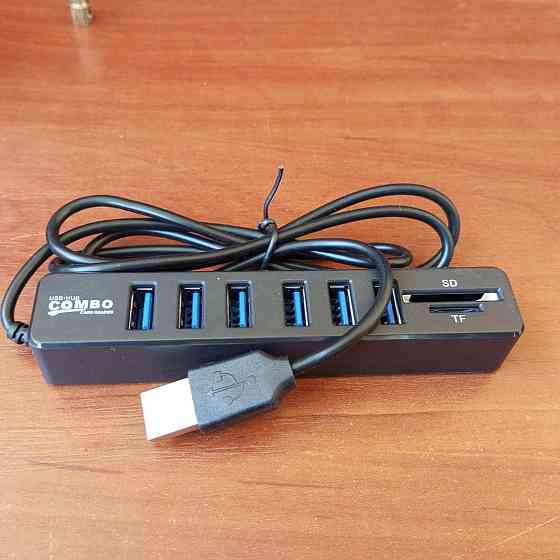 USB HUB на 6 портів USB 3.0, з кардридером Полтава
