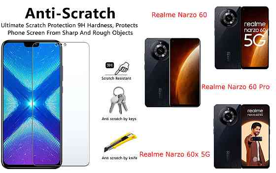 Защитное стекло NeoGlass для Realme Narzo 60, Narzo 60 Pro, Narzo 60x 5G – ультрапрозрачное и устойчивое Киев