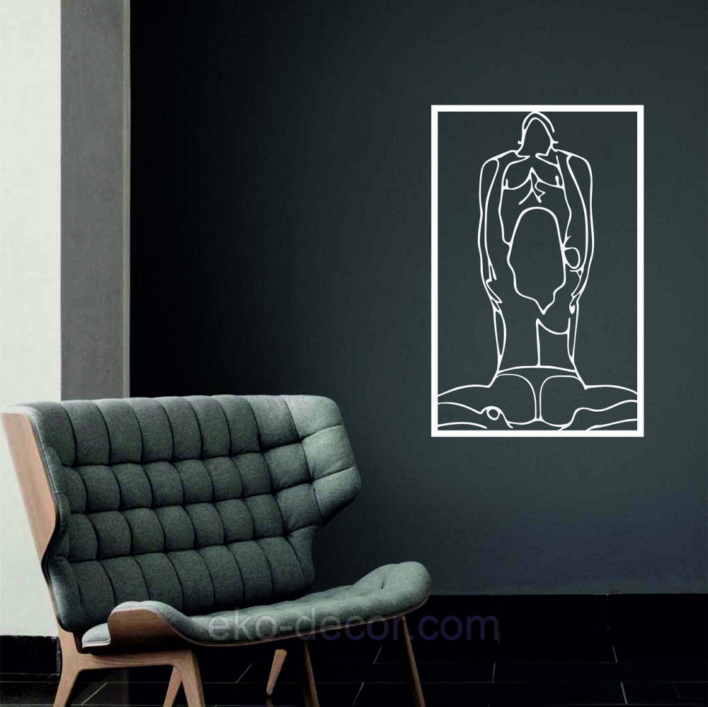 Декоративне настінне Панно «По дорослому 18+», Декор на стіну 90*57 см, Білий Київ - фото 3