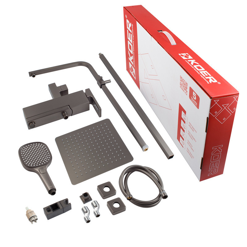 Душова колона зі змішувачем KOER KB-56009-07 3 функціі (Колір графіт) (KR5988)   ( 29315 ) Харків - фото 8