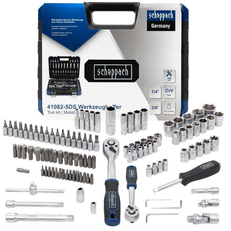 Набор инструментов 108 предметов 1/4'', 3/8'' (6гр.) SCHEPPACH SCH-41082-5DS Одесса - изображение 2
