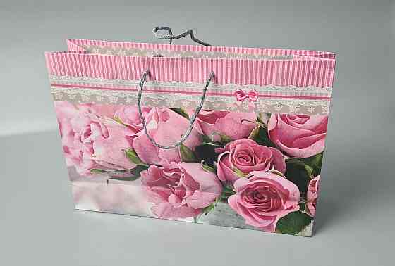 Паперовий великий горизонтальний пакет 36/22/10 (артBG-063) (12 шт) Харків