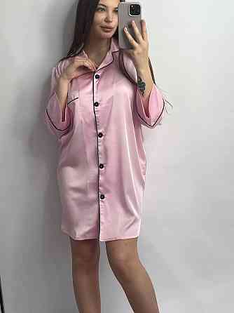 Женская ночная рубашка удлиненная шелковая XL Зефирный Харьков