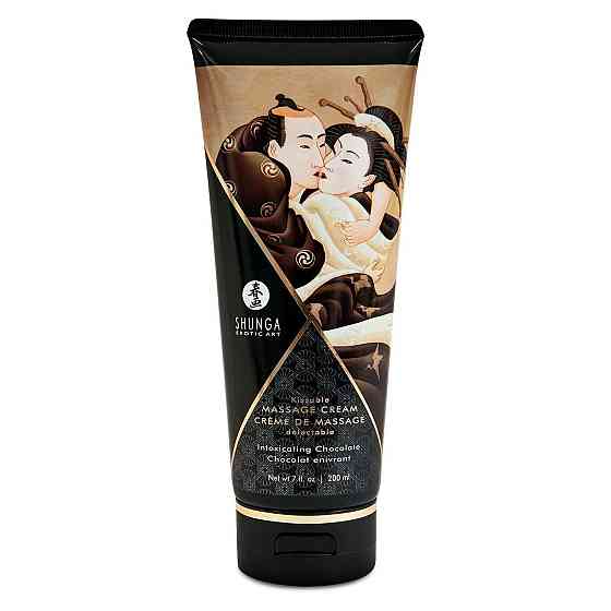 Съедобный массажный крем Shunga Kissable Massage Cream - Intoxicating Chocolate (200 мл) Sex Aura Киев