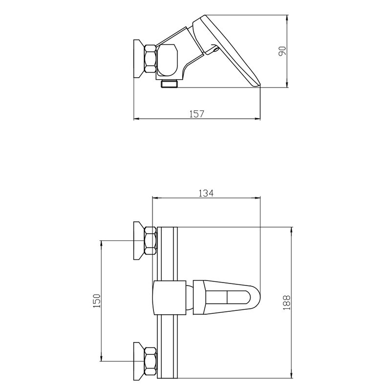 Душовий змішувач Mixxus Pegas 003 MI6246 Харків - фото 2
