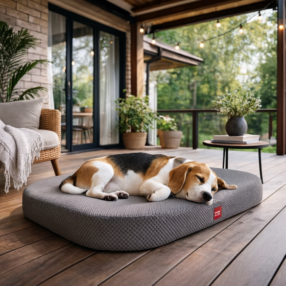 Лежанка для собак WAUDOG Relax, Доріс велюр, зі знімним чохлом, М, Ш 80 см, Дл 55 см Київ