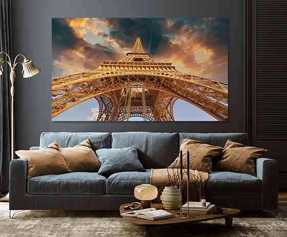 Картина холст в гостиную / спальню Ейфелева вежа   MLP_107 Киев