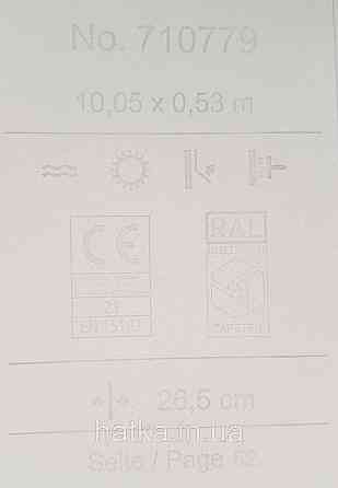 Шпалери флізелінові еко Rasch Sophia 0.53х10 прованс рослинний принт квіти листя маленькі срібло на білому Київ