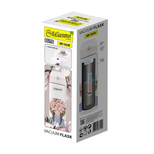 Термочашка 400мл Є носик для пиття нержавіюча сталь Maestro MR-1634-B Житомир