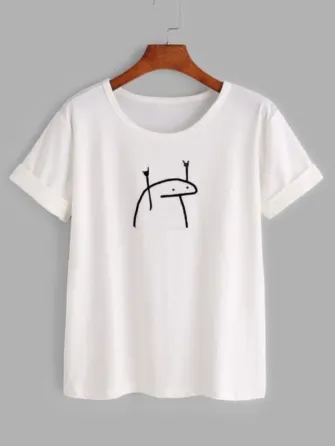 Футболка женская с принтом  42 Белая 2664082535 Днепр