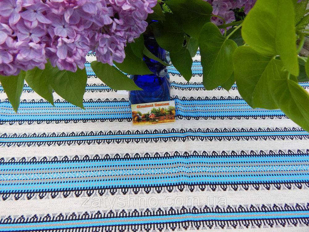 Скатерть вышитая голубая оптом Киев - изображение 2