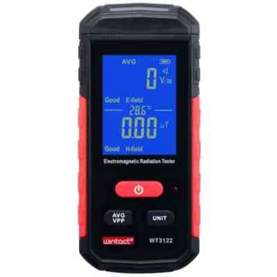Детектор строительный Wintact тестер электромагнитного излучения 1-1999В/м, 0,01-99,99μT/0,1-999,9mG (WT3122) Винница