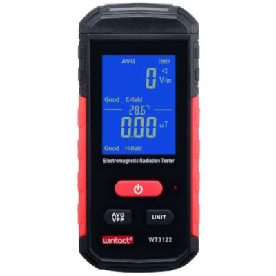 Детектор строительный Wintact тестер электромагнитного излучения 1-1999В/м, 0,01-99,99μT/0,1-999,9mG (WT3122) Винница - изображение 1