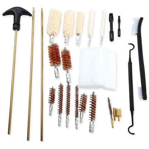 Набор для чистки ствола оружия универсальный, 24 предмета в кейсе Винница