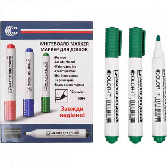 Зеленый маркер для рисования 9004 для доски Винница