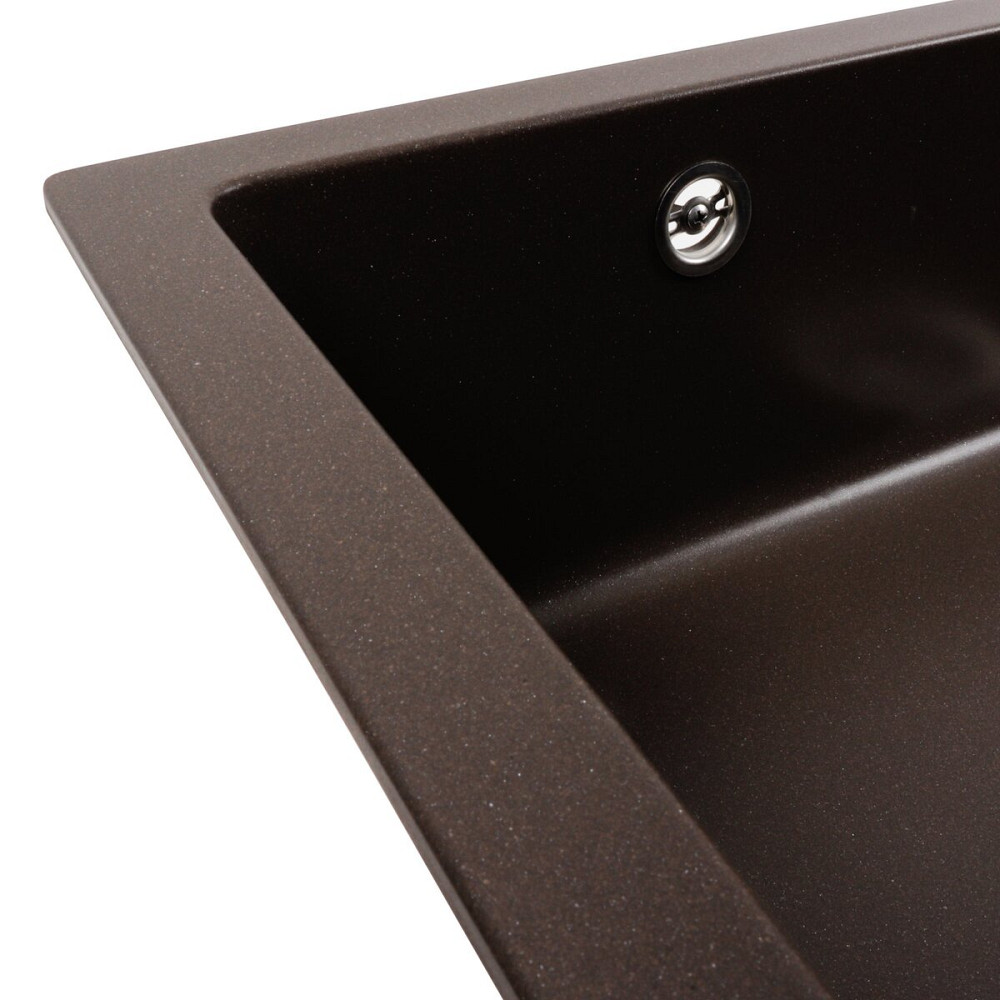 Гранітна мийка для кухні Platinum 7945 Paruana матова Темна скеля Коломыя - изображение 5