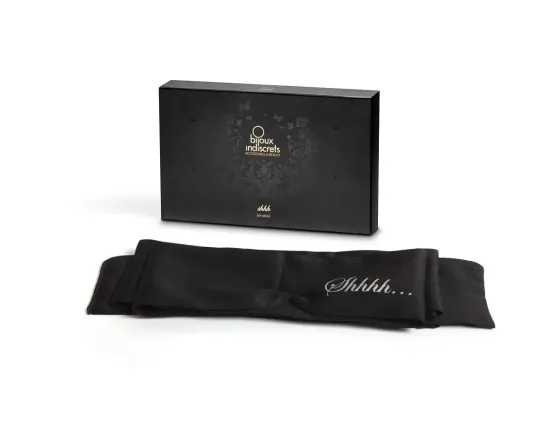 Пов’язка-стрічка з сатину 2в1 Bijoux Indiscrets: Shhh (пов’язка на очі і стрічка для зв’язування) Львів