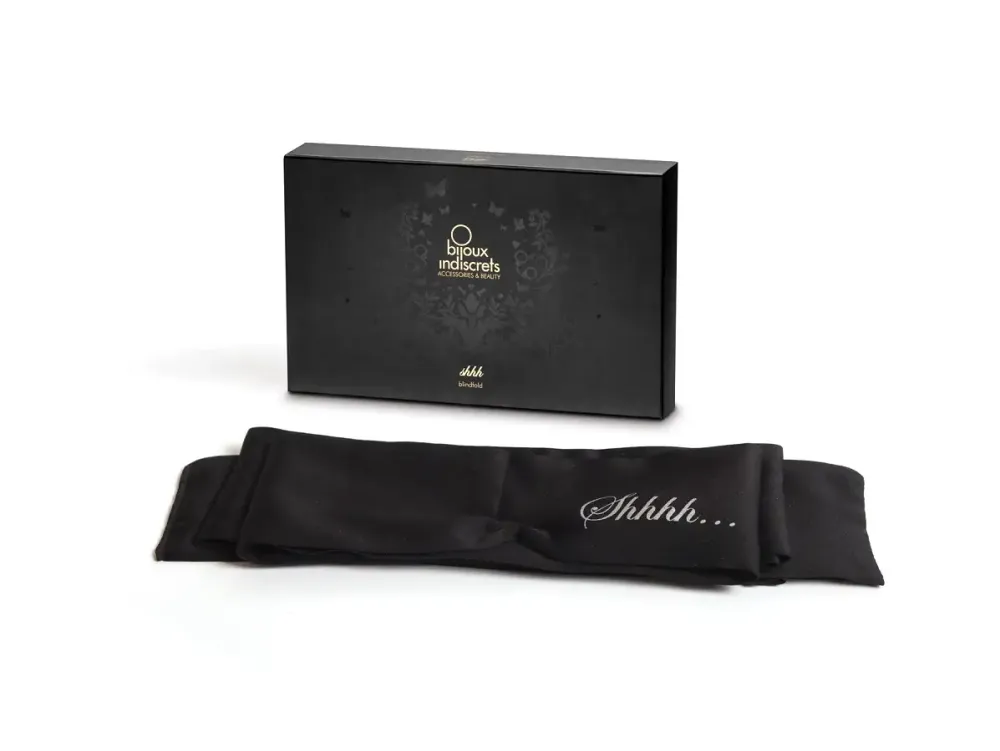 Пов’язка-стрічка з сатину 2в1 Bijoux Indiscrets: Shhh (пов’язка на очі і стрічка для зв’язування) Львов - изображение 1