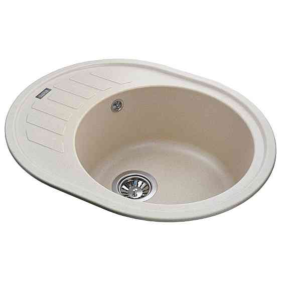 Гранітна мийка Globus Lux ARNO слонова кiстка 620х500 (000020967) Київ