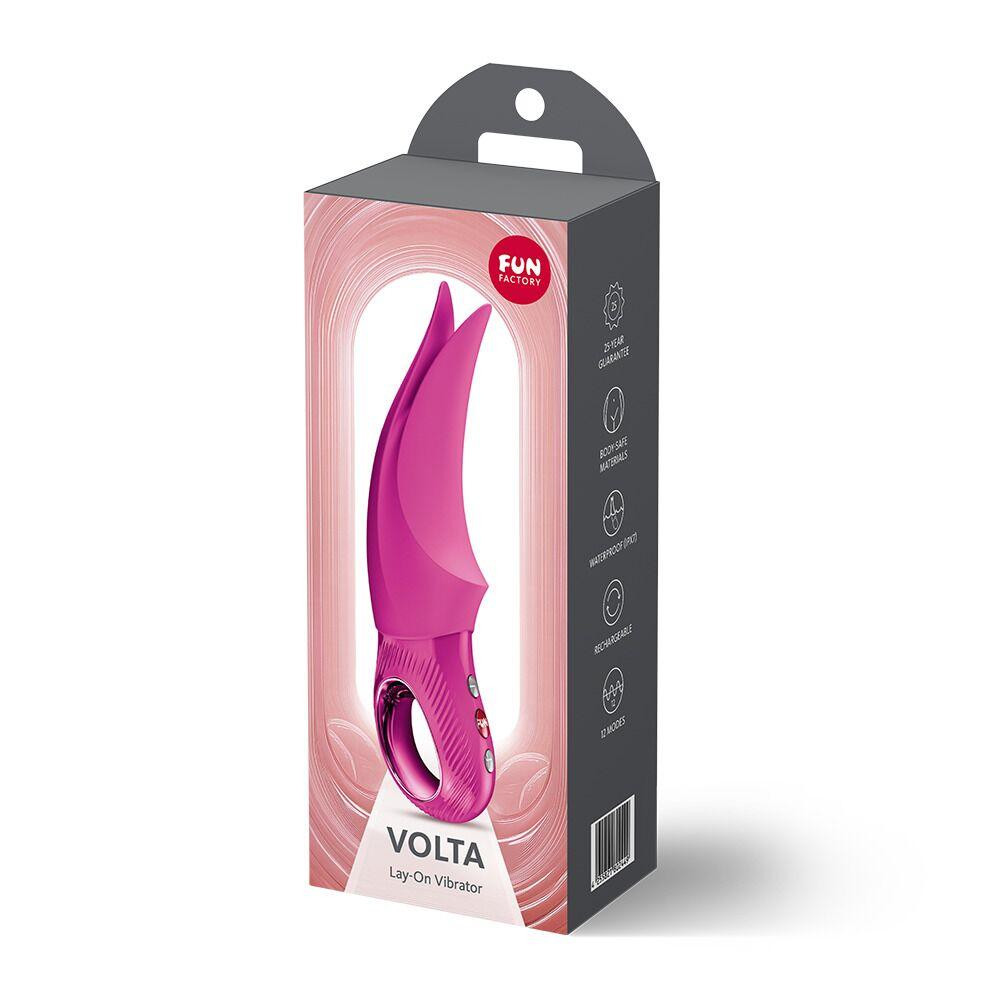 Вібратор для клітора Fun Factory VOLTA Magenta, гнучкий подвійний кінчик Sex Aura Київ - фото 9