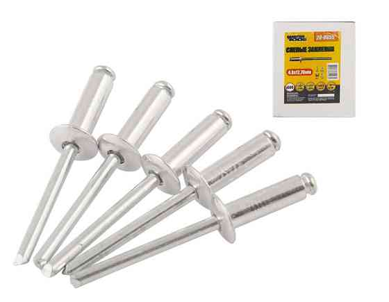 Заклепки алюмінієві витяжні MASTERTOOL 4.8х12.70 мм 500 шт 20-0655 Коломия