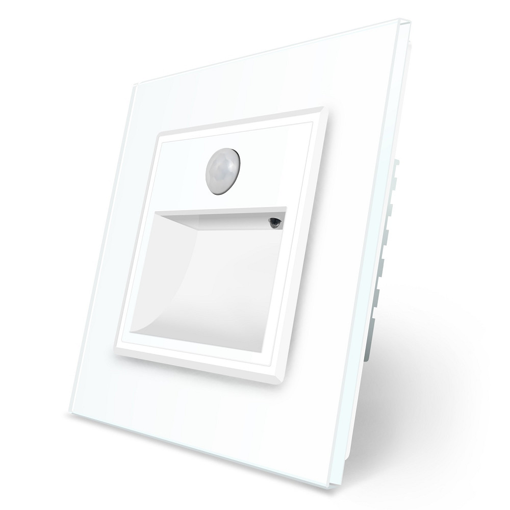 Cвітильник автоматичний для сходів підлоги датчик руху темряви, білий, 2700K, 220В, 0.35Вт, огляд 120°, затримка 40с, дальність 4м LIVOLO (722800511) Коломия - фото 9