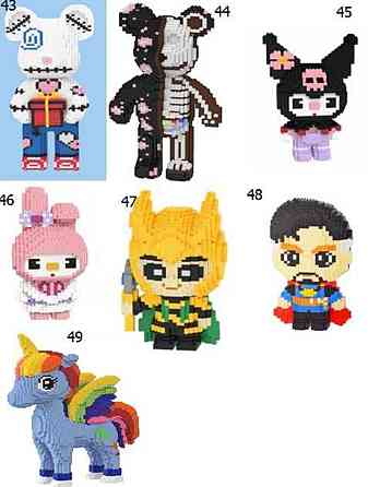 Magic Blocks Ведмедик 3Д Конструктор Bearbrick Мишка Блочный Игрушка. Харьков