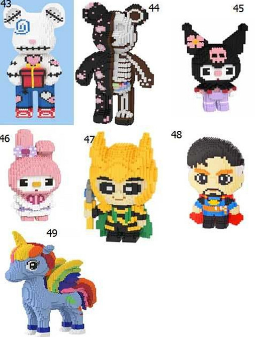 Magic Blocks Ведмедик 3Д Конструктор Bearbrick Мишка Блочный Игрушка. Харьков - изображение 3