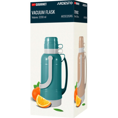 Термос Ardesto Gemini Gourmet 3200 мл Зелений (AR2632GRG) Вінниця - фото 3