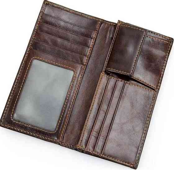 Кошелек Vintage 14536 из натуральной кожи Коричневый Киев