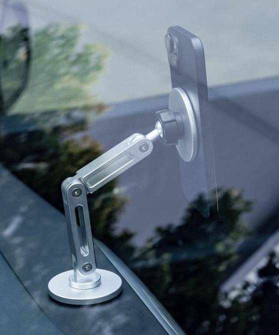 Автотримач XO C148 Universal Magnetic metal 360° rotating Holder Silver (7109739) Київ - фото 6