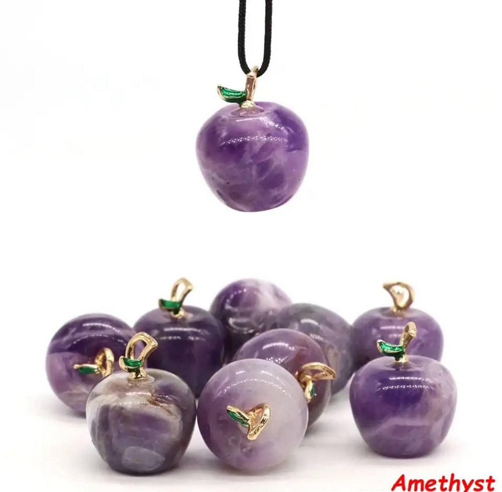 Подвеска из аметиста в форме яблока 18*21 мм. Уценка Киев - изображение 1