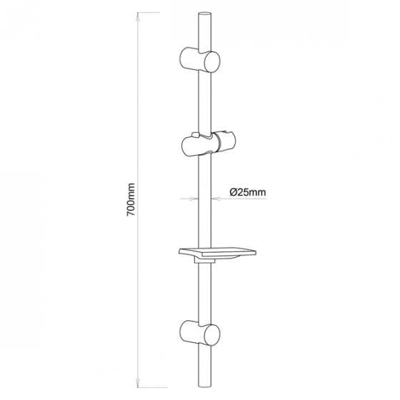Стойкая душевая VENTA L700 SR615 Харьков