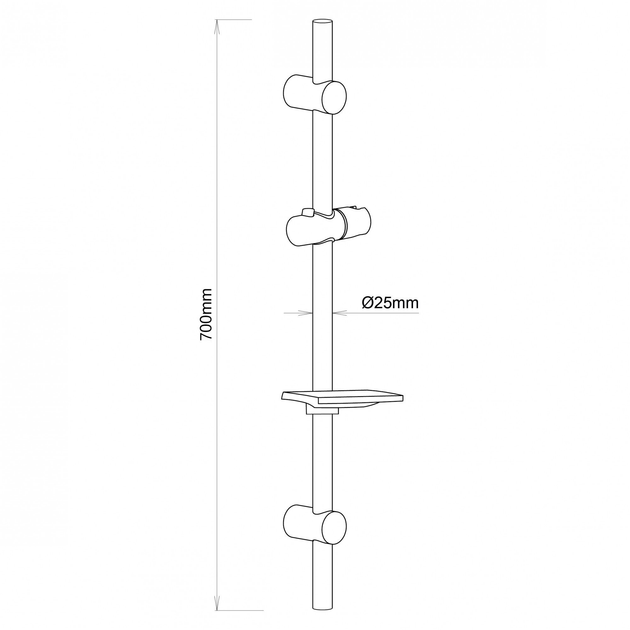 Стойкая душевая VENTA L700 SR615 Харьков - изображение 4