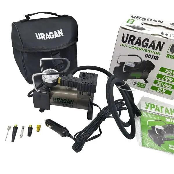 Автомобільний компресор Uragan 90110 однопоршневий 35 л/хв 12 В Харків - фото 1